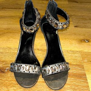 Sexy Yellow Box Sparkling heeled Sandals